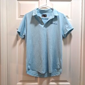 Paradise Button Up Polo Shirt Lightweight Golf shirt